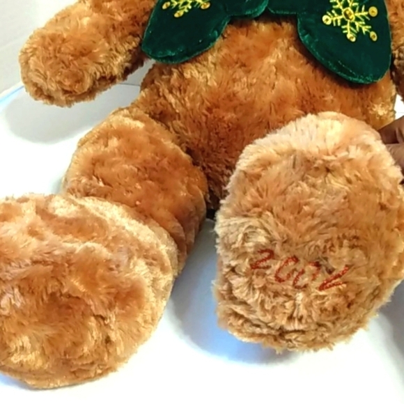 GALERIE VINTAGE HOLIDAY STUFFED BEAR 22 INCHES - Picture 5 of 6